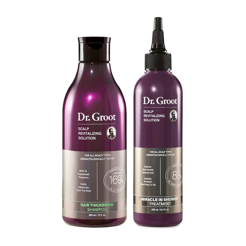 Thickening Shampoo & Scalp Treatment Set for Hair Loss – Clinical Results with Biotin and Rosemary for Hair Thinning, Shedding, Scalp Repair and Treatment