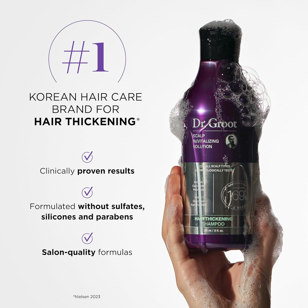 Thickening Shampoo & Conditioner Set for Hair Loss – Clinical Results with Biotin and Rosemary for Hair Thinning, Shedding, Scalp Repair and Treatment