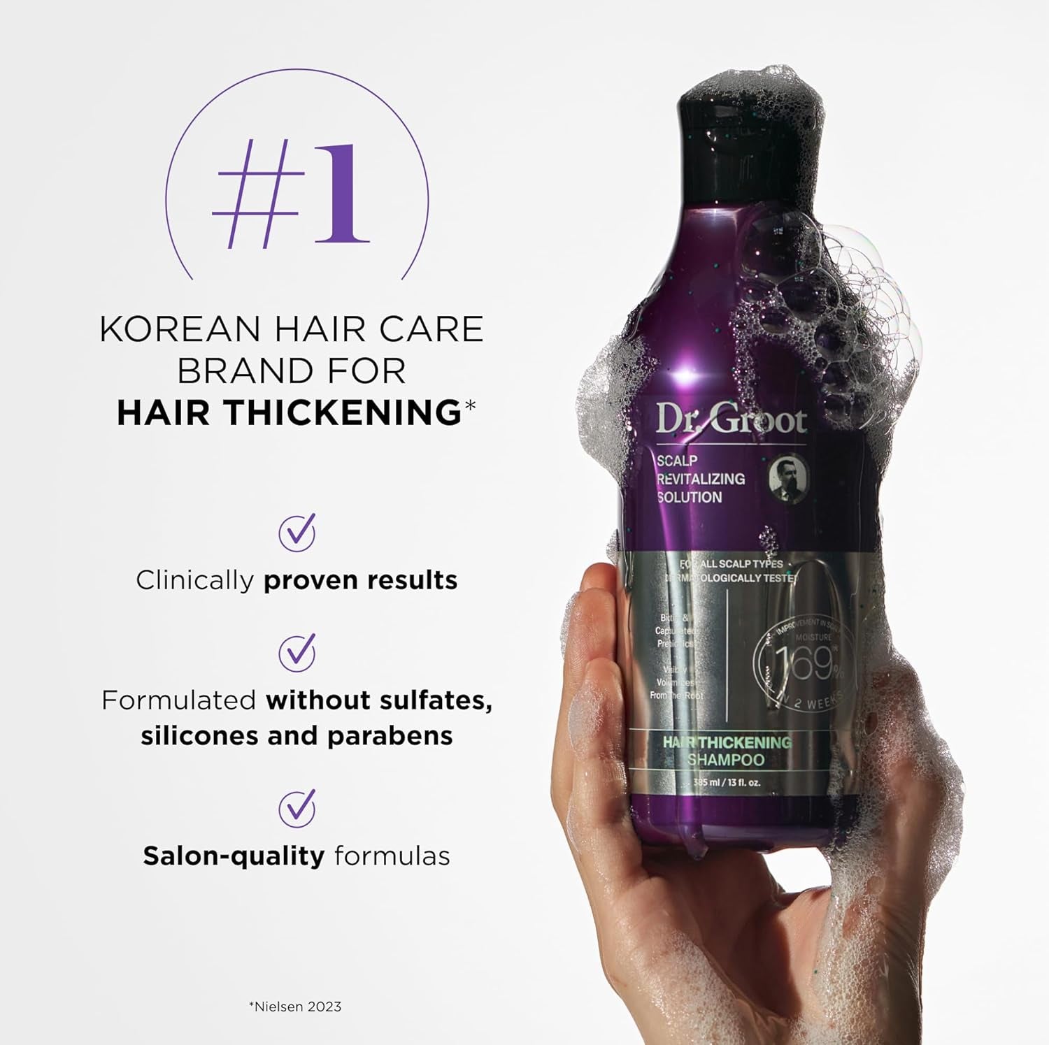 Thickening Shampoo & Conditioner Set for Hair Loss – Clinical Results with Biotin and Rosemary for Hair Thinning, Shedding, Scalp Repair and Treatment