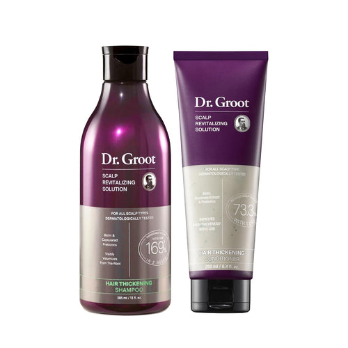 Thickening Shampoo & Conditioner Set for Hair Loss – Clinical Results with Biotin and Rosemary for Hair Thinning, Shedding, Scalp Repair and Treatment